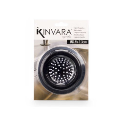 SILICONE AND STEEL BLACK STOPPER FOR THE SINK 