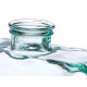 RECTANGULAR RECYCLED GLASS VASE 22 CM
