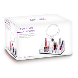 ORGANISATEUR AVEC MIROIR 14 CREUX