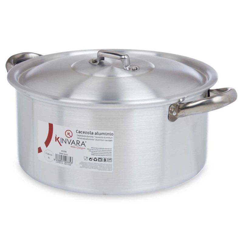 CAÇAROLA 24CM 5L ALUMINIO
