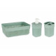 CONJ 3 PÇS WC VERDE MENTA PLASTICO