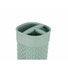 SET 3 PZS BAÑO VERDE MENTA PLASTICO