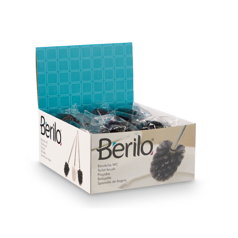 SCOPINO BAGNO ACCIAIO NERO 