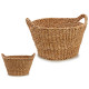 LARGE ROUND BASKET WITH HANDLE 18L