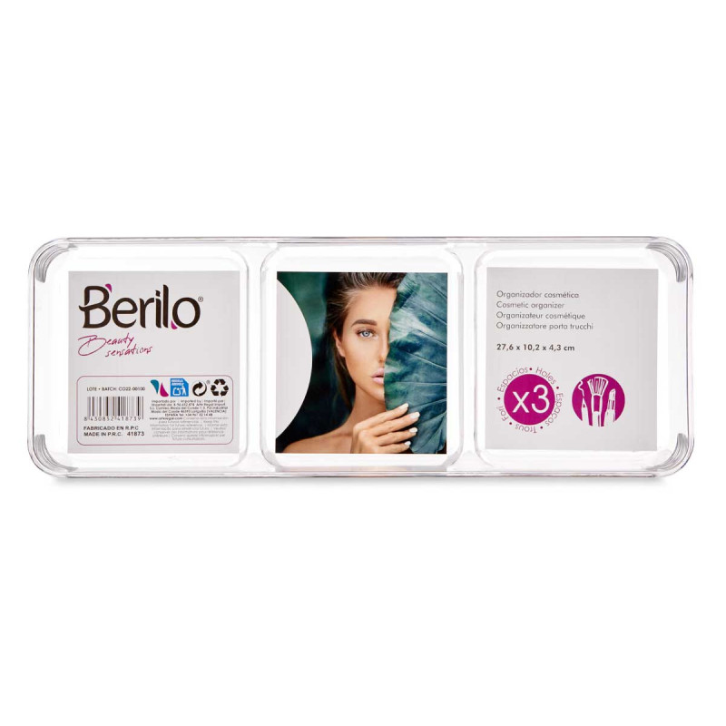 VASSOIO ORGANIZZATORE MULTIUSO 3 SCOMPARTI