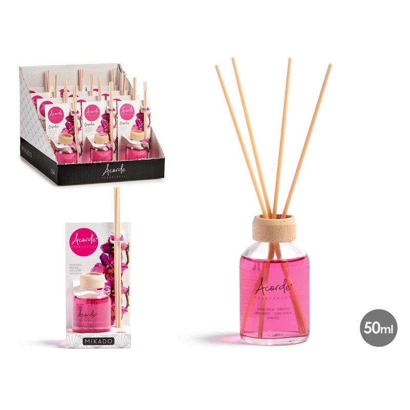 MIKADO 50 ML C/VARAS ORQUIDEA 