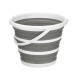 FOLDABLE WHITE GRAY BUCKET 10 L 