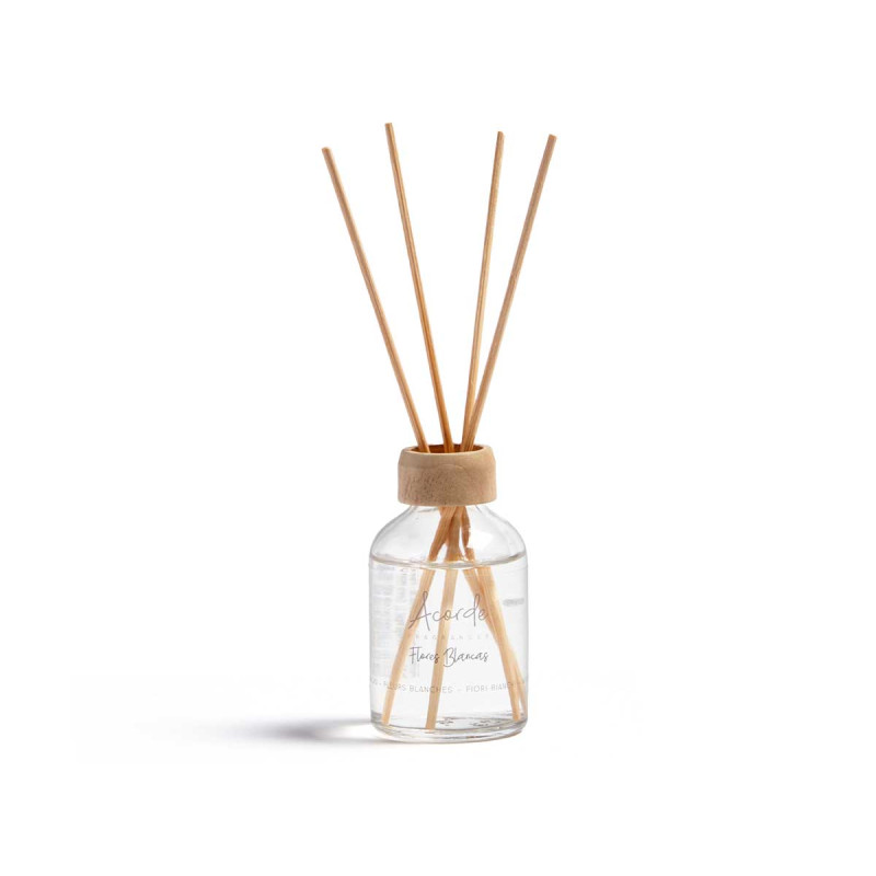 MIKADO 50 ML C/BAGUETTE FLEURS BLANCS