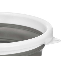FOLDABLE WHITE GRAY BUCKET 10 L 