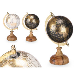 GLOBO TERRESTRE 12,5CM ASS 2 MOD ORO 