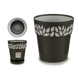 POT PLASTIQUE 20 CM CLOE ANTHRACITE