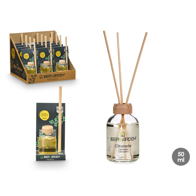 MIKADO 50ML COM VARETAS CITRONELA 
