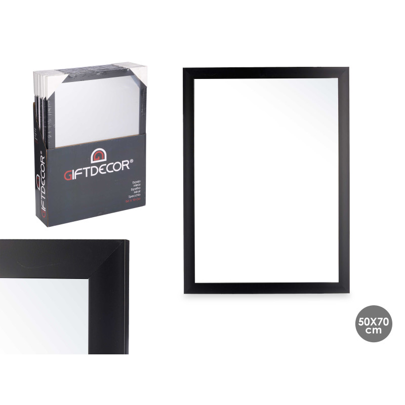 MIROIR NOIR 50 X 70 CM