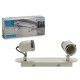 CANDEEIRO BRANCO 2XGU10 GRUNDIG 50W 360?