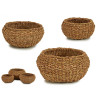 SET 3 CESTINI DENTELLATI
