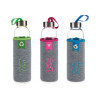 FLACONE IN NEOPRENE VETRO COL LABEL 500ML ASS 3