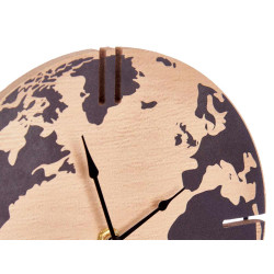 ROUND TABLE CLOCK WORLD MAP