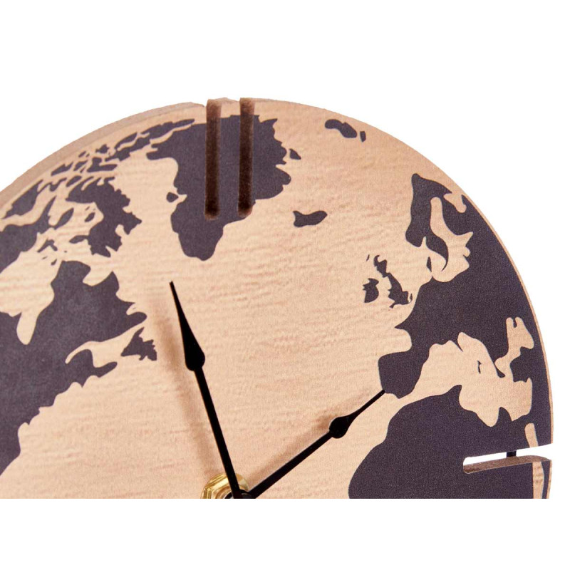 HORLOGE DE TABLE MAPPEMONDE