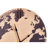 ROUND TABLE CLOCK WORLD MAP