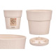 VASO PLATICA 15 CM ETICA BIANCO ROTTO