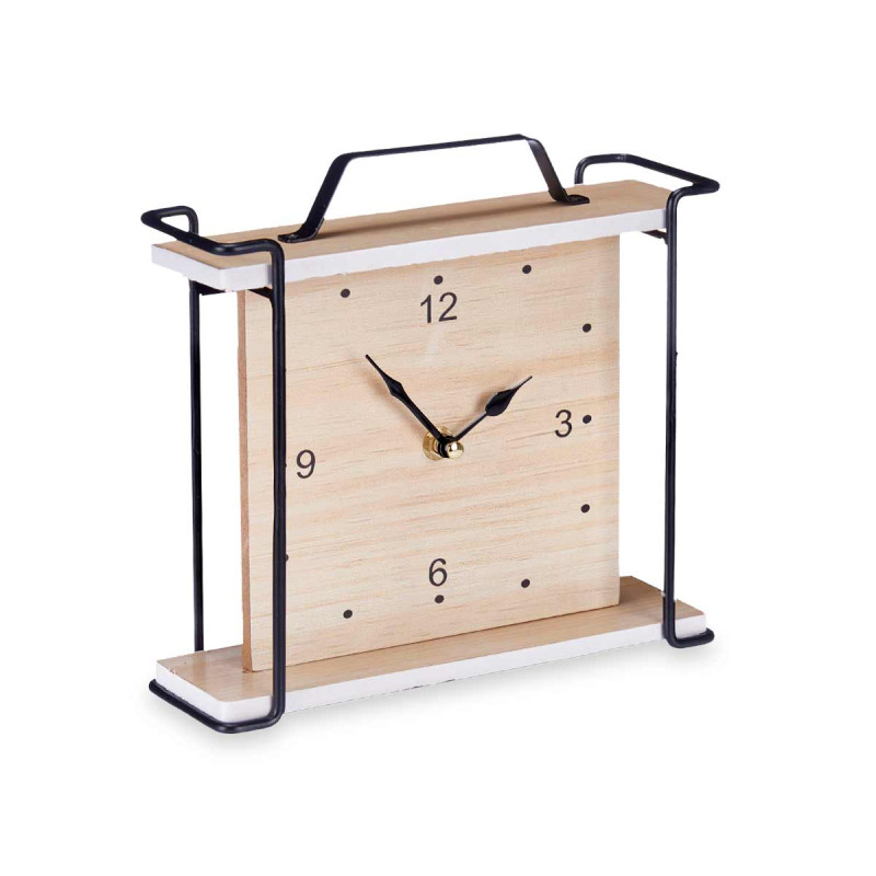 RELÓGIO DE MESA QUADRADO COM ASA