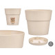 VASO PLASTICA 20 CM ETICA BIANCO ROTTO 