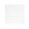 TAPIS D'ÉVIER CARRÉ 28X28 CM TRANSPARENT
