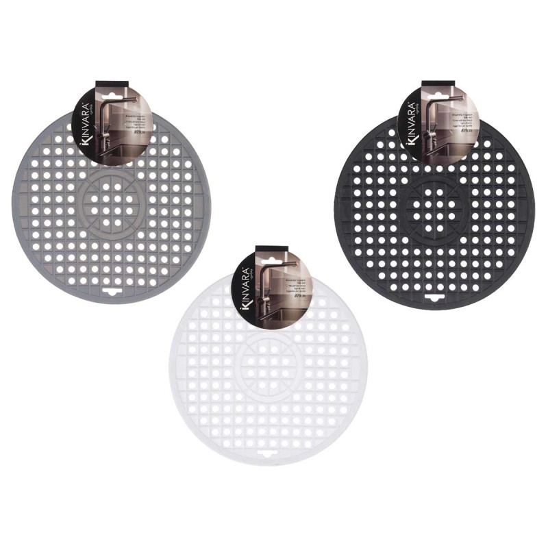 ROUND RUBBER SINK MAT 31CM ASSORT 3