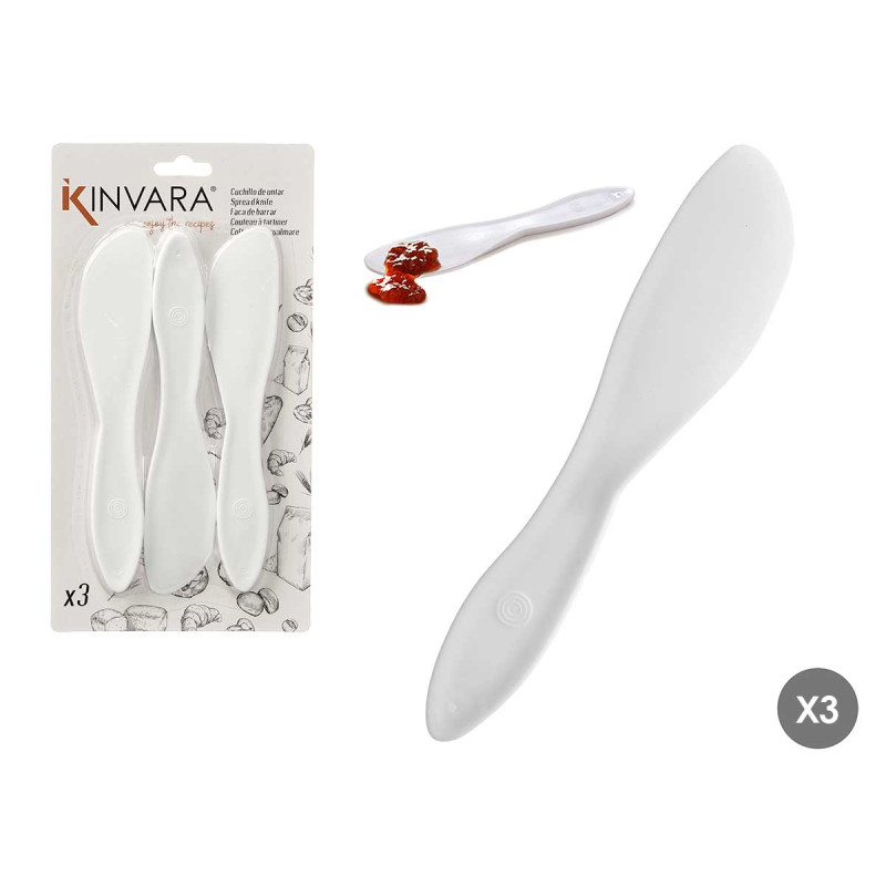 CUCHILLOS PLASTICO UNTAR 3 UNIDADES