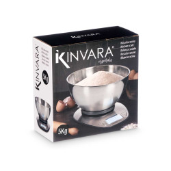 BALANCE NUMÉRIQUE 5KG ACIER AVEC BOL 