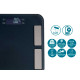 BASCULE DIGITALE SALLE BAIN 180KG GRIS ANTHRACITE