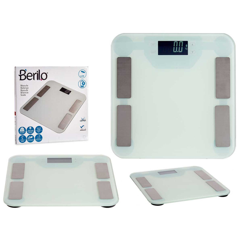 BASCULA DIGITAL BAÑO 180KG BLANCO