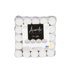 CONJ 100 VELAS TEALIGHT 4 HORAS