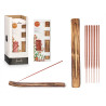 SET 50 BÂTONS D'ENCENS SUPPORT EN BOIS SANTAL