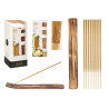 SET 50 BÂTONS D'ENCENS SUPPORT BOIS VANILLE