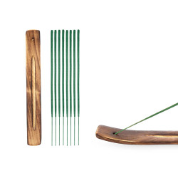 SET 50 INCENSE STICKS JASMINE WOOD HOLDER 