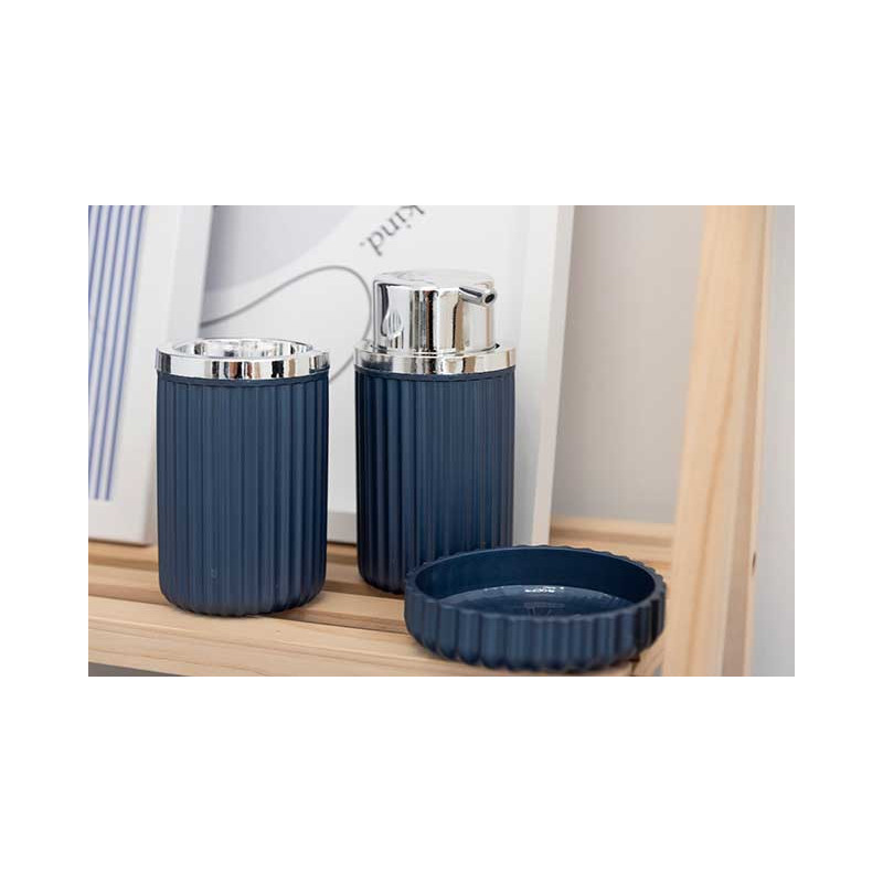 SET DA BAGNO 3 PEZZI BLU 