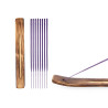 SET 50 BARRAS INCIENSO SOPORTE MADERA LAVANDA