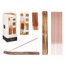 SET 50 BASTONCINI INCENSO BASE LEGNO ARANCIA-ZENZ