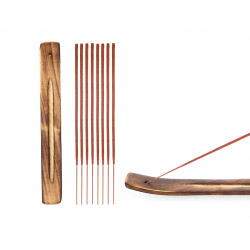 SET 50 BASTONCINI INCENSO BASE LEGNO ARANCIA-ZENZ