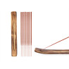 SET 50 INCENSE STICKS ORANGE GINGER WOOD HOLDER 