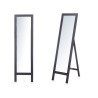 STANDING WOODEN MIRROR 40 X 145 CM BLACK