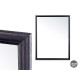 ESPELHO PAREDE MOLDURA MADEIRA 65 X 85 CM PRETO