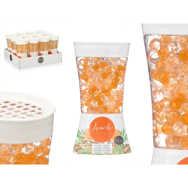BOULE DE GEL DÉSODORISANT 150GR ORANGE GINGEMBRE