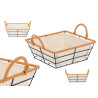 CESTA ASAS METAL CUADRADA