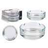 SET 2 CENDRIER VERRE 9CM