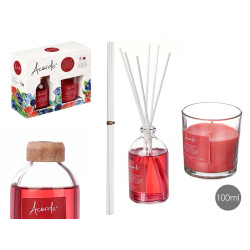 SET MIKADO 100ML CANDELA 30H FRUTTI BOSCO
