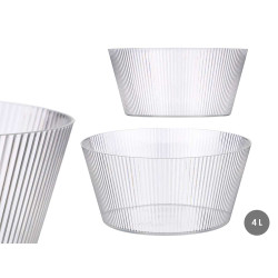 TAÇA GRD TRANSPARENTE RISCAS 4 L 
