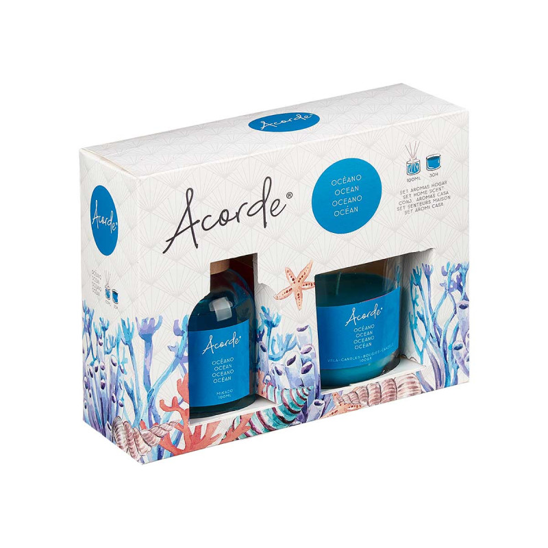 SET MIKADO 100ML CANDELA 30H OCEANO