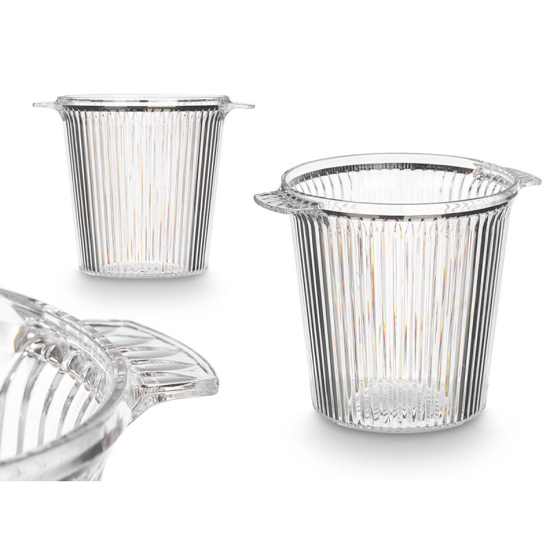 STRIPED TRANSPARENT CHAMPAGNE BUCKET 2,2L